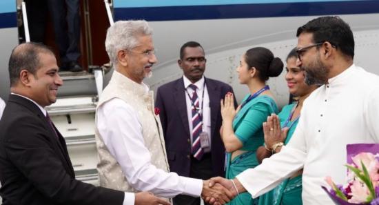 India's S. Jaishankar arrives in Sri Lanka